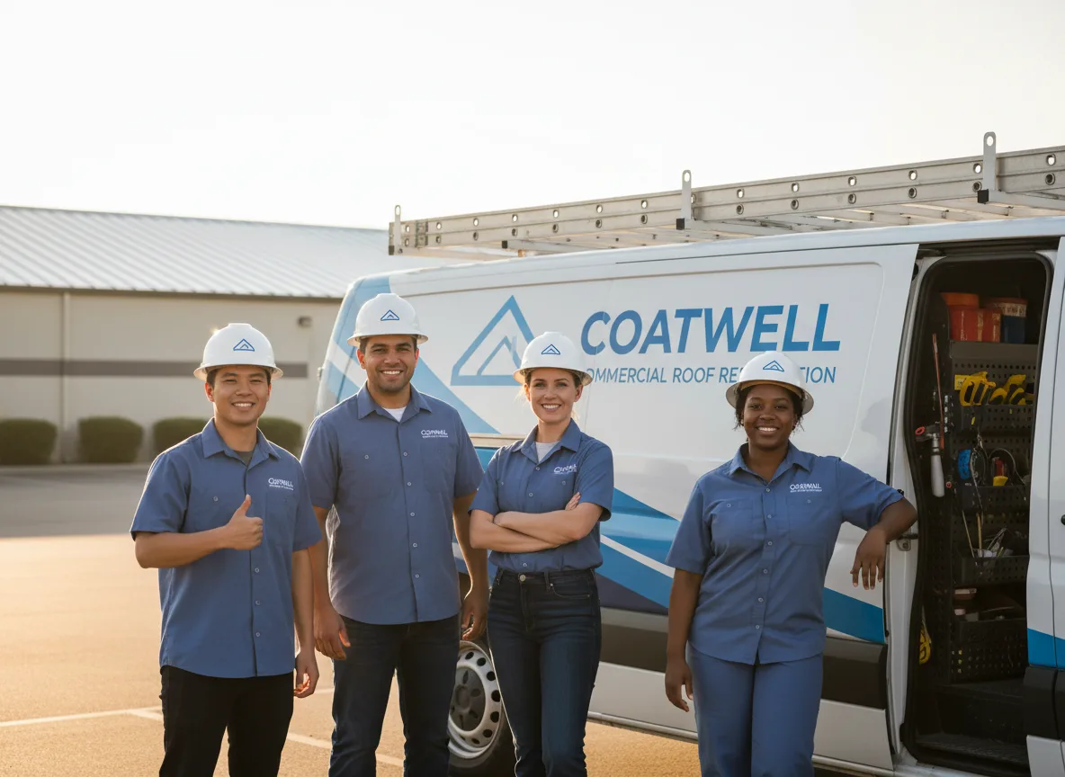 Commercial roof coating company in Pound, WI